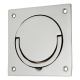 Squash Court Flush Handle - 87 x 87 x 19mm - Polished Chrome
