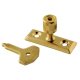 Locking Casement Window Stay Pin - Brass Plated