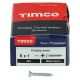 Twin Threaded Pozi Countersunk Wood Screws - 6 x 1" - Zinc Plated - Pack of 200