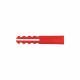 Plastic Wall Plug - 6 x 35mm - Red - Pack of 100