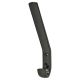 AR617A Nylon Single Hat & Coat Hook Face Fix - 164 x 20 x 35mm - Ebony Black