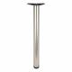 Adjustable Worktop Support Breakfast Bar Table Leg - 60 x 710-735mm Brushed Nickel - Pack of 4