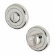 Bathroom Turn & Release - 50mm Diameter - Polished Chrome