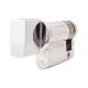 5 Pin 45mm Euro Single Thumbturn Cylinder - 35mm Turn + 10mm - Pol Chrome - Keyed Differ