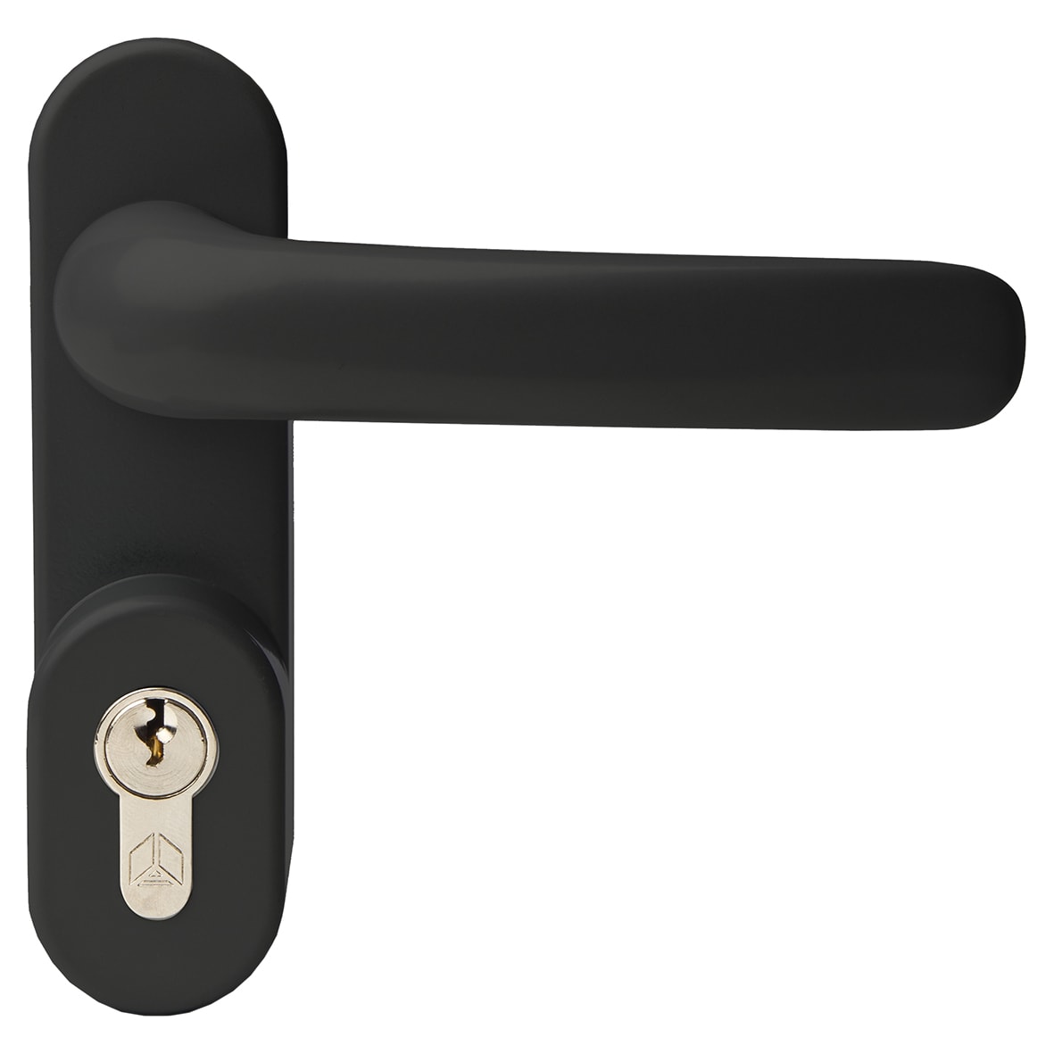 Outside Access Device with Cylinder - Lever - Matt Black
