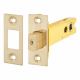 8mm Bolt Through Tubular Bathroom Deadbolt - 103mm Case - 82mm Backset - Square - PVD Brass