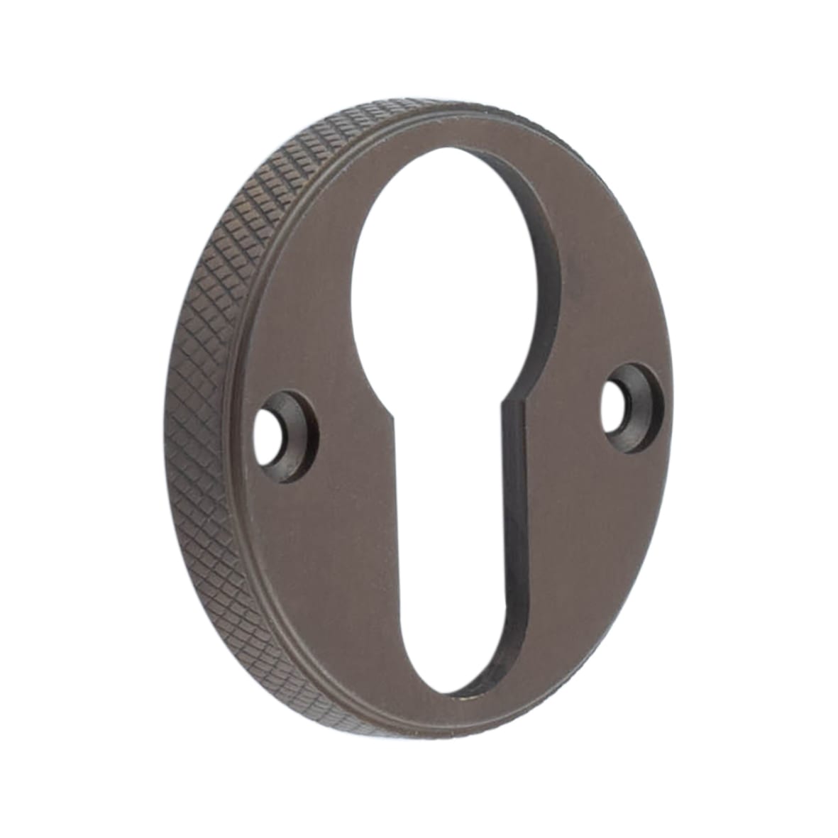 Westbourne Knurled Escutcheon - 40mm Diameter - Euro - Dark Bronze