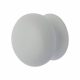 Ceramic/Porcelain Mushroom Round Cabinet Knob - 35mm Diameter - White