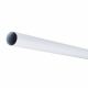19mm Round Steel Hanging Rail Tube - 1219mm Length - White