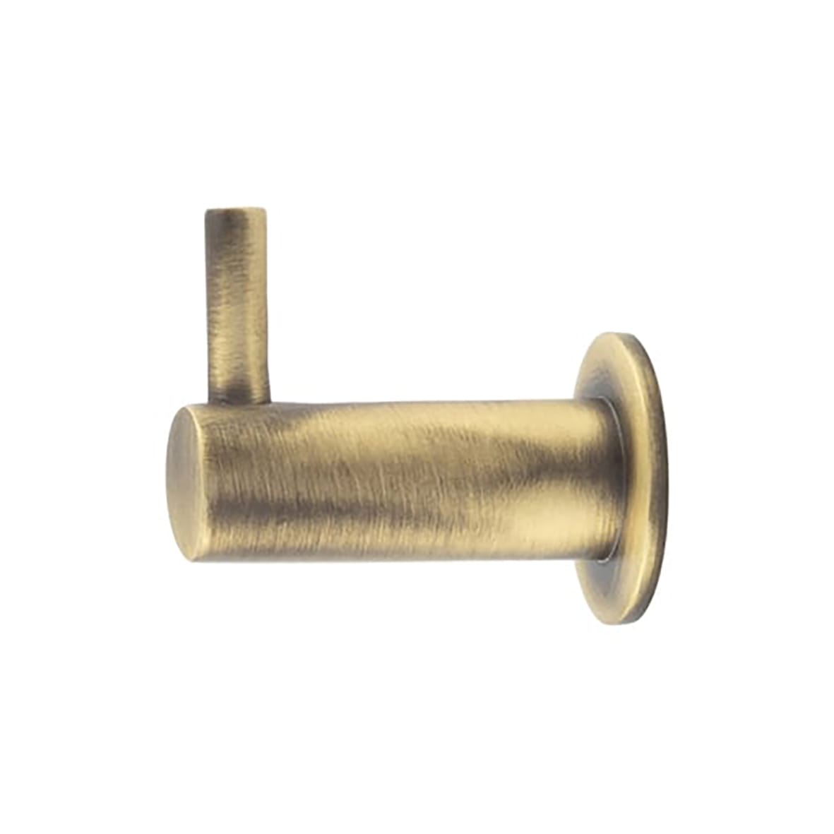 Single Coat Hook - 37 x 24mm - Antique Brass