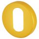 Nylon Escutcheon - 52mm Diameter - Oval - Golden Yellow - Pair
