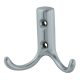 Double Coat Hook - 70 x 56mm - Satin Chrome