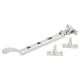Victorian Casement Window Stay - 8"/200mm Length - Soft Satin Chrome
