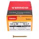 Solo Chippy Pozi Countersunk Wood Screws - 5.0 x 50mm - Yellow Zinc - Pack of 200