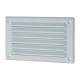 Louvre Vent with Flyscreen - 155 x 94mm - 2567mm² Free Air Flow - White Plastic
