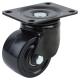Low Level and High Load Castor - Swivel - 200kg Max Weight - 60mm Diameter - Black