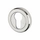 Brass Escutcheon - 50mm Diameter - Euro - Polished Chrome