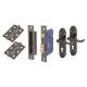 Black Nickel Victorian Summer Scroll 5 Lever Sashlock Door Handles Kit