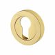 Escutcheon - 50mm Diameter - Euro - Polished Brass
