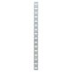 Flat Bookcase Strip - 1829 x 19mm - Satin Chrome Plated (On Solid Brass)