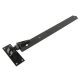 Heavy Duty Adjustable Hook & Band Gate Hinge - 450 x 50mm - Black Galv - Pair