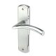 Marcus Polished/Satin Chrome Latch Door Handles - Centaur Range - 189 x 48mm