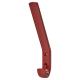 AR617A Nylon Single Hat & Coat Hook Face Fix - 164 x 20 x 35mm - Rouge Red