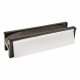 Intumescent Economy Letter Plate - Fire Rated - 272 x 70mm - Polished Chrome Cover
