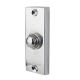 Polished Chrome Rectangular Plain Edge Period Bell Push - 80 x 30mm