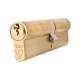 1 Star 6 Pin Kitemarked 105mm Euro Double Cylinder - 50 + 55mm - Pol Brass - Keyed to Differ