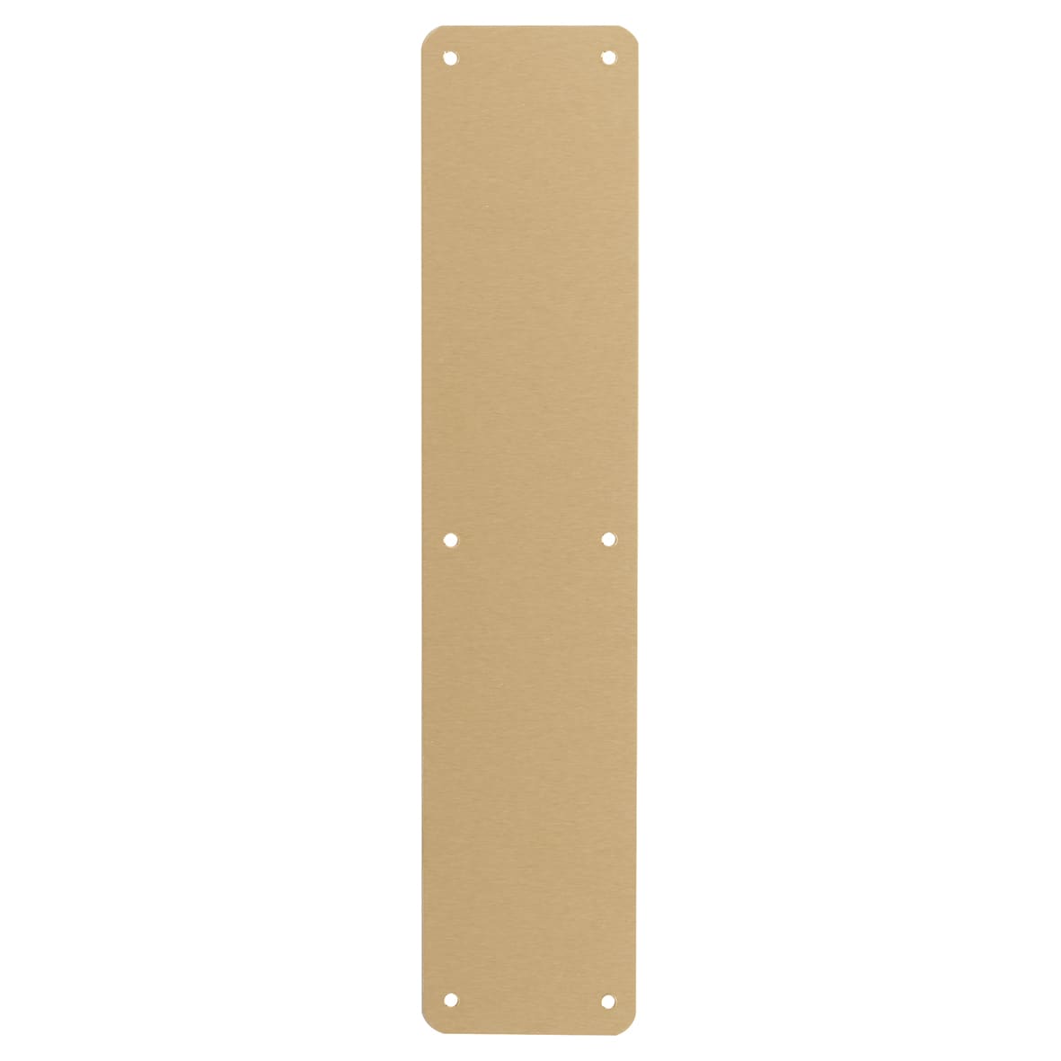 Solid Brass Plain Finger Plate - 350 x 75 x 1.2mm - Satin