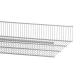 Top Track System - Click In Ventilated Wire Basket Shelf - 902 x 438mm - Platinum
