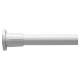 Shower Rail - Telescopic Rod - 700-1220mm Length - White