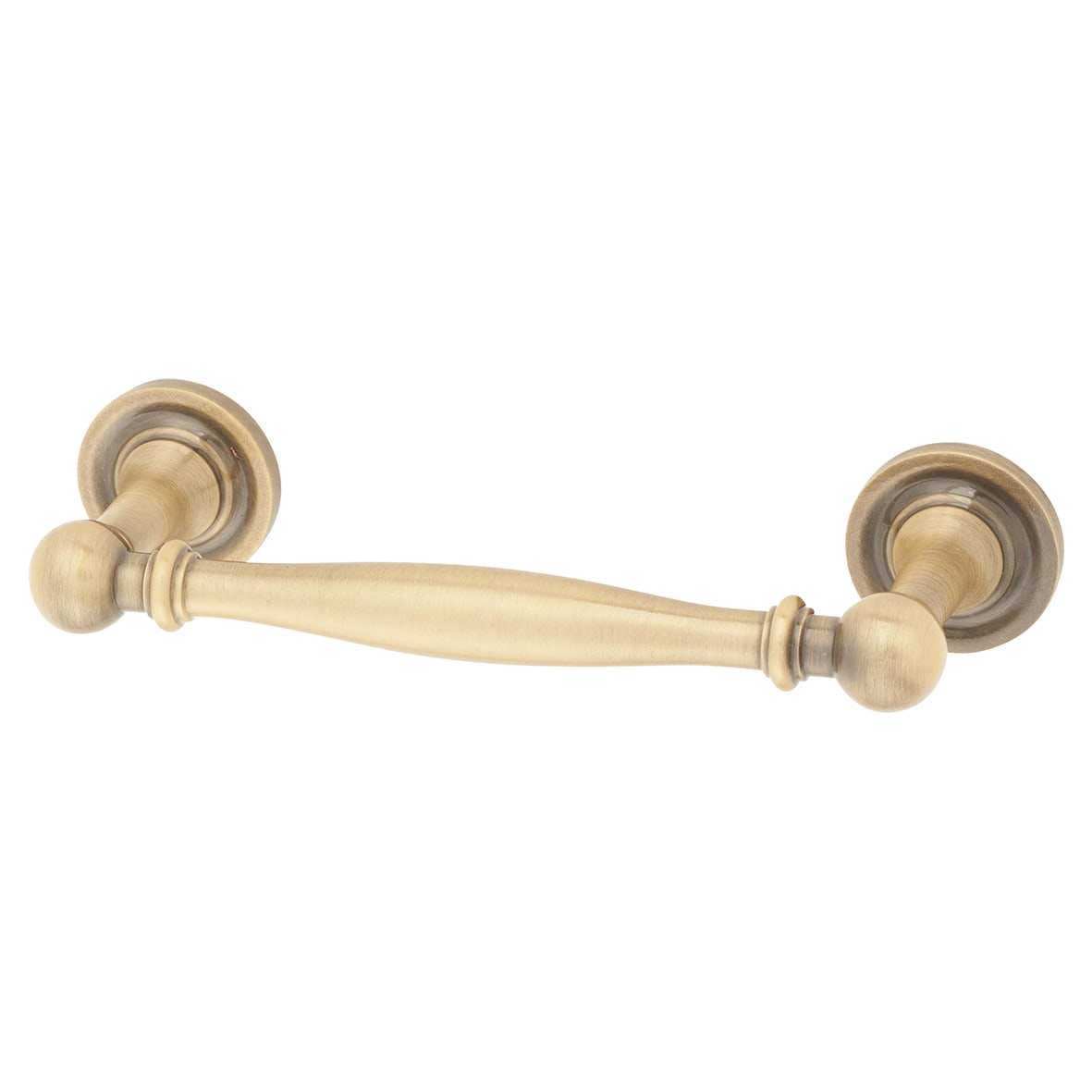 Marcus Colonial 11.5mm D-Bar Cabinet Pull Handle - 96mm Centres - Antique Brass
