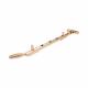 Reeded Casement Window Stay - 12"/300mm Length - Polished Brass