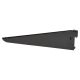 Twin Slot Shelf Bracket - 220mm Length - Black