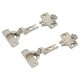 Slide On MODUL Cabinet Hinge Pack - 100° - Sprung - Half Overlay - Zinc Plated - Pair