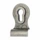 Pewter Euro Back to Back Cylinder Pull - 90 x 50mm