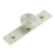 Murray Round Cabinet Knob on Plain Backplate - 40mm Diameter - Satin Nickel