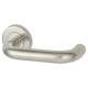 Polished Stainless Steel 19mm Return to Door Handles on Round Rose