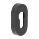 Oval Escutcheon - 65 x 35mm - Euro - Black
