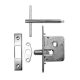 Budget Lock, Key and Escutcheon - Mortice - 110 x 19mm - Zinc Plated