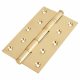 Performance Ball Bearing Butt Door Hinge - 152 x 89 x 4mm - Polished Brass - Pair