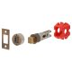 Smartbolt Bolt Through Bathroom Deadbolt - 77mm Case - 57mm Backset - Antique Brass