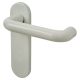 Diamond White Nylon Steel Core Safety Latch Door Handles - Paris Range - 165 x 46mm