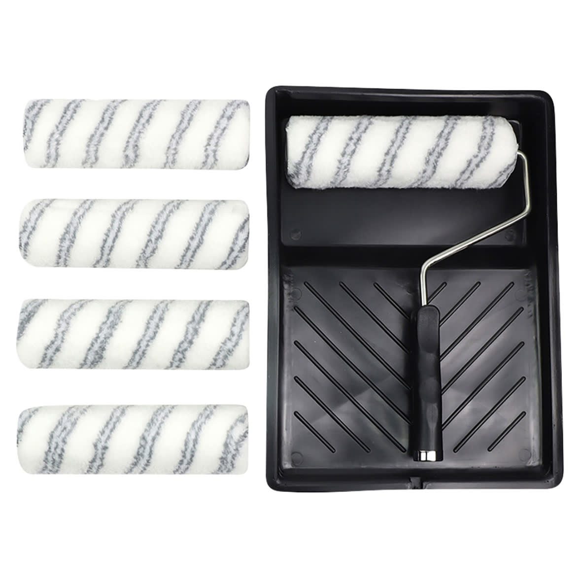 Pro Medium Pile Paint Roller, Frame & Tray - 9"/230mm Width