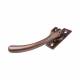 Bulb End Locking Espagnolette Casement Window Handle - Left Hand - Soft Antique Bronze