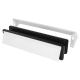 Security Letter Plate - 304 x 70mm - Door Thickness 40-80mm - White