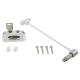 Pro-5 Key-Locking Cable Window Restrictor - White