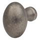 Oval Cabinet Knob - 34 x 23mm - Antique Pewter